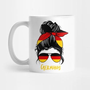 German Girl, German girlfriend, Germany Messy bun Mug